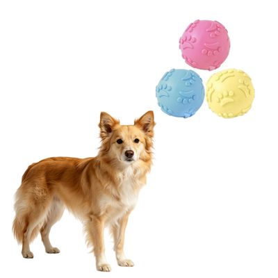 MCBOSON Lot de 3 couineuses flottantes balles caoutchouc pour chien