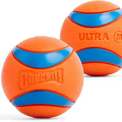 Ultra Balls Taille Moyenne  Lot de 2, Toutes Races de Chiens