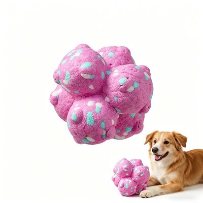 MCBOSON Jouet pour chien à balles à pointes,10 cm Jaune