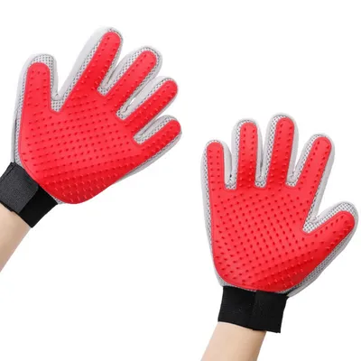 MCBOSON Guantes cuidado mascotas (paquete 2): eficaces gatos, perros