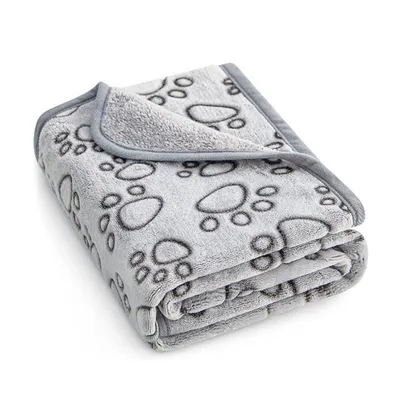 FurryFusion Couverture en flanelle pour animaux de compagnie
