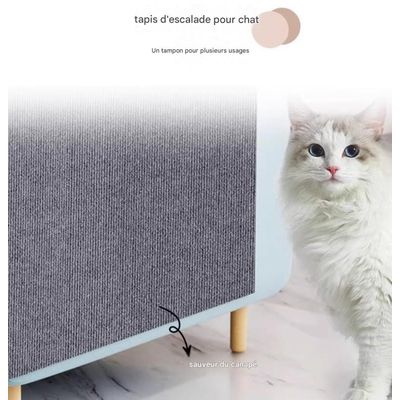 FurryFusion Alfombrilla rascador multifuncional para gatos