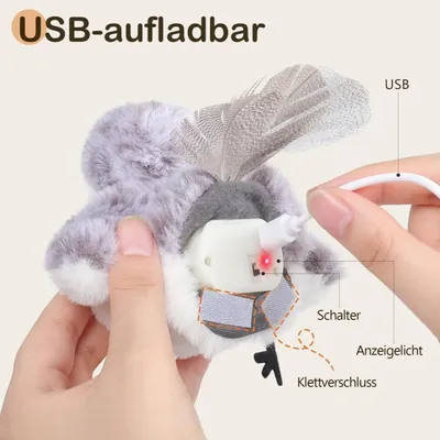 Jouet Oiseau Bécasse Interactif Rechargeable