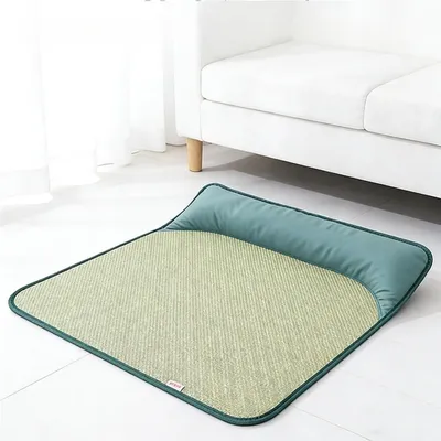MCBOSON Alfombra de descanso para perros de verano con almohada, 50×40 cm