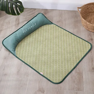 MCBOSON Alfombra de descanso para perros de verano con almohada, 50×40 cm