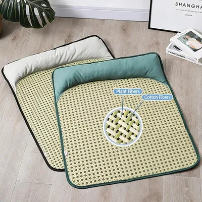 MCBOSON Tapis de repos estival pour chien avec oreiller 50×40cm