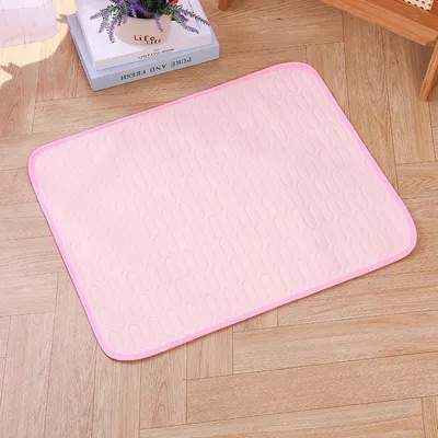 MCBOSON Alfombra rosa de verano para refrescar y descansar a las mascotas