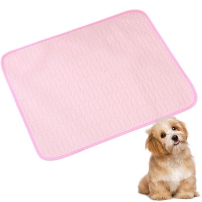 MCBOSON Tapis de refroidissement et de repos pour animaux d'été Rose