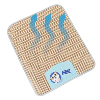 MCBOSON Tapis Refroidissant Rotin Pliable pour Chiens