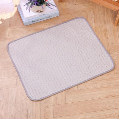 MCBOSON Alfombrilla gris de verano que mascotas se refresquen descansen