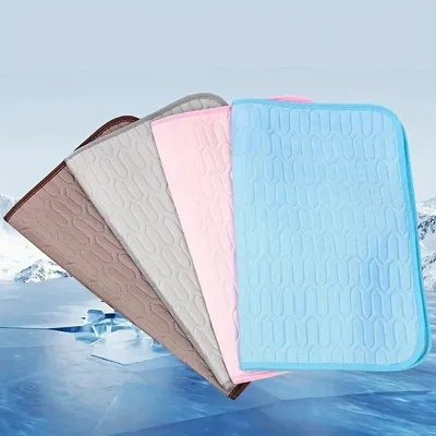 MCBOSON Tapis de refroidissement et de repos pour animaux d'été Bleu