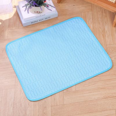 MCBOSON Alfombrilla azul de verano para refrescar y descansar a mascotas