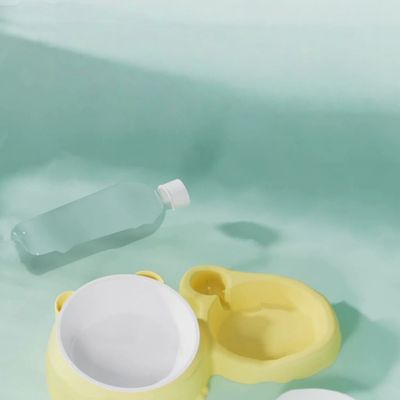 FurryFusion Bol d'eau et de nourriture intégré pour chats et chiens