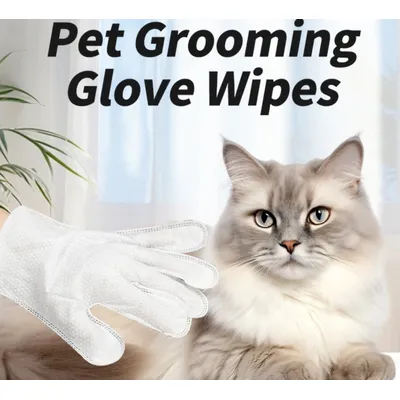 FurryFusion Gants nettoyants secs pour animaux de compagnie