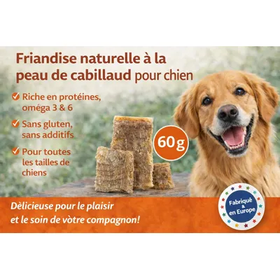 Friandises Nature Peau de cabillaud Court