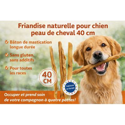 Friandise Nature Peau de cheval 40 cm