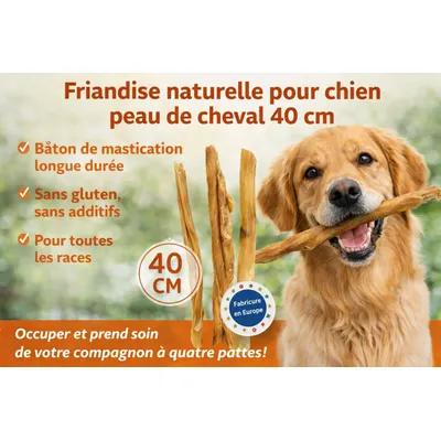 Friandise Nature Peau de cheval 40 cm