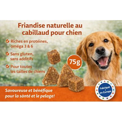 Friandises Nature Triangles Cabillaud