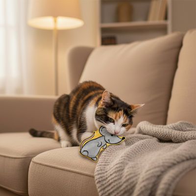 FERRIBIELLA Jouet Matatabi Chat 3 pièces Stimulant Naturel -