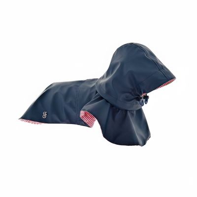 FERRIBIELLA Cape Pluie Chien Imperméable Vent - Bleu
