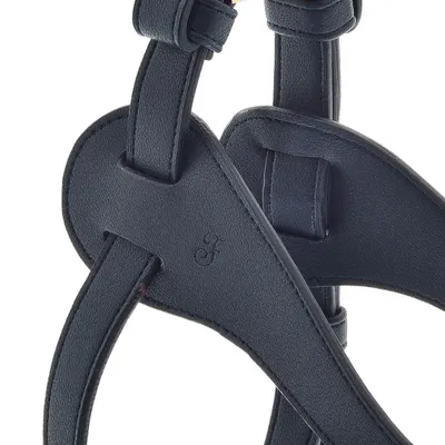 FERRIBIELLA Harnais Chien Cuir Réglable Confort - Bleu