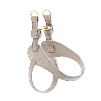 FERRIBIELLA Harnais Chien Cuir Réglable Confort - Bleu