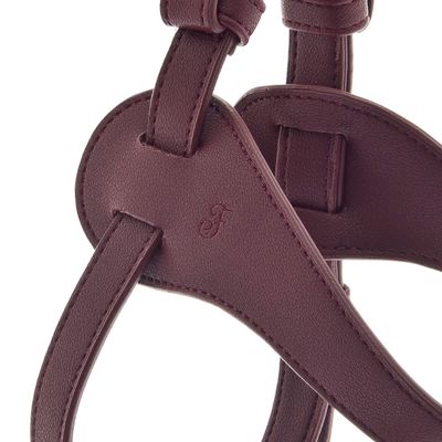 FERRIBIELLA Harnais Chien Cuir Réglable Confort - Bordeaux