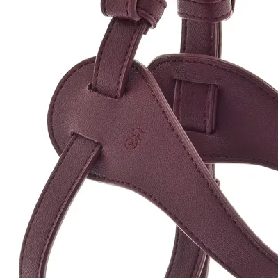 FERRIBIELLA Harnais Chien Cuir Réglable Confort - Bordeaux