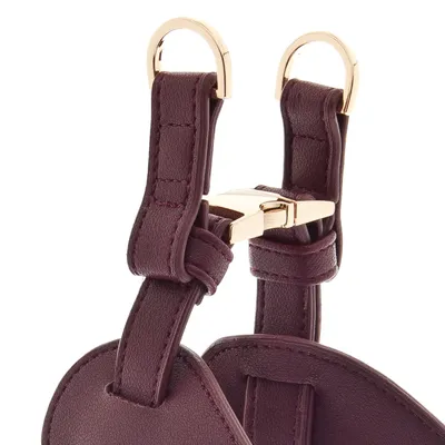 FERRIBIELLA Harnais Chien Cuir Réglable Confort - Bordeaux