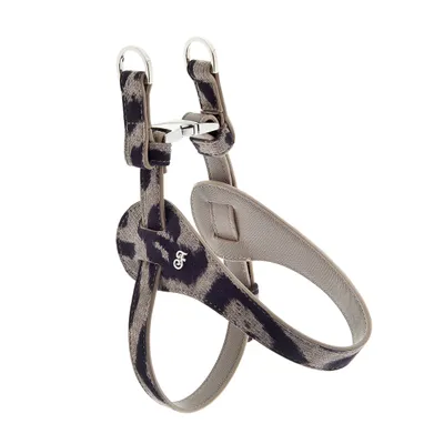 FERRIBIELLA Harnais Chien Cuir Réglable Confort - Bleu