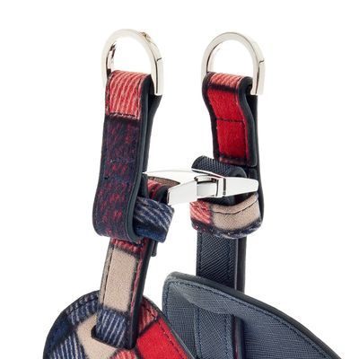 FERRIBIELLA Harnais Chien Cuir Réglable Confort - Tartan