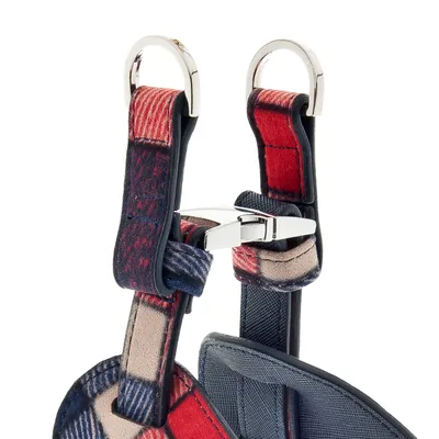 FERRIBIELLA Harnais Chien Cuir Réglable Confort - Tartan