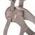 FERRIBIELLA Harnais Chien Cuir Réglable Confort - Rose et Gris