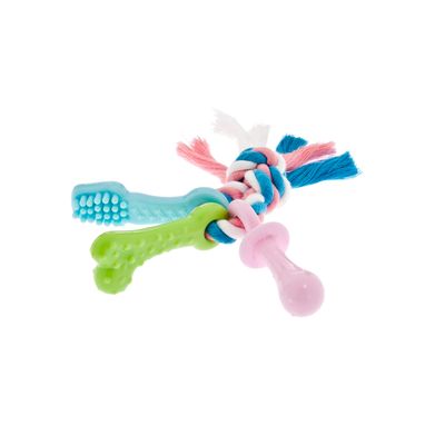 FERRIBIELLA Lot 3 Jouets Mastication Dentaire - Multicolore