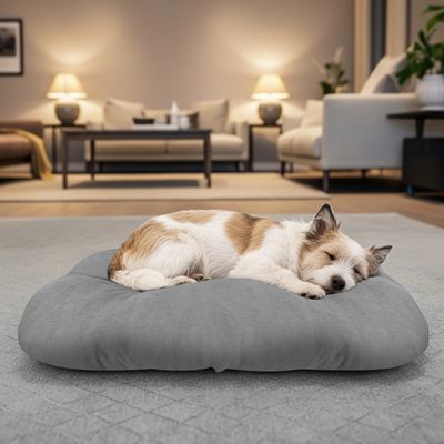 FERRIBIELLA Oreiller ovale  – Confort douillet - Gris / L