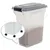 Conteneur Croquette hermétique à roulettes, Plastique, pour Chien, Chat Conteneur Croquette hermétique à roulettes, Plastique, pour Chien, Chat