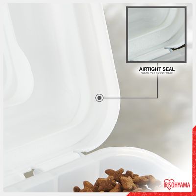 Boite Croquette hermétique à roulettes, Plastique, pour Chien, Chat