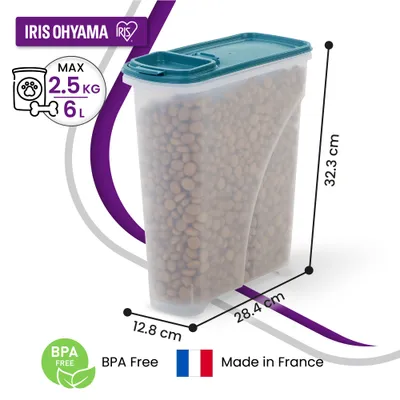 Boite Croquette hermétique légère, Plastique, pour Chien, Chat Boite Croquette hermétique légère, Plastique, pour Chien, Chat