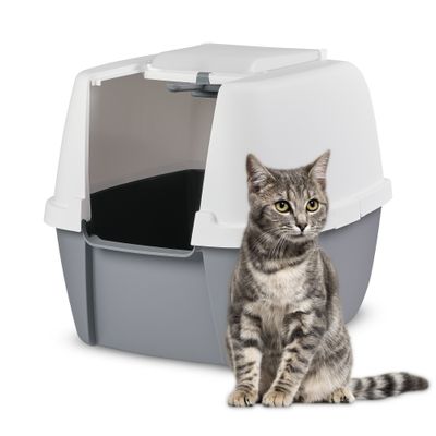 Grande maison de Toilette pour Chat avec Pelle, Capot détachable