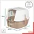 Grande maison de Toilette pour Chat avec Pelle, Capot détachable