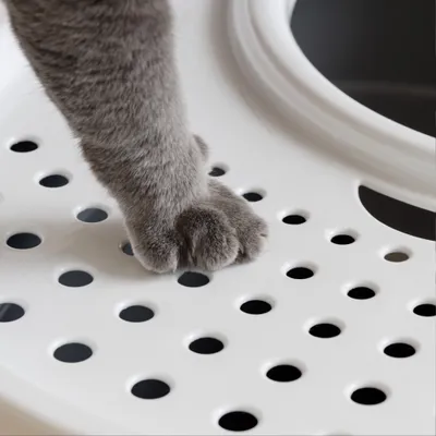 Maison de Toilette pour Chat avec Pelle, Max 7 kg, Ouverture en Haut