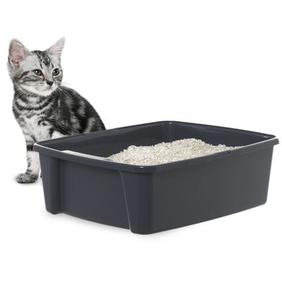 Bac à litiere pour Chat, Fabriqué en France, Gris
