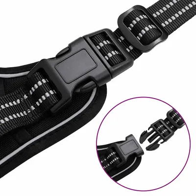 vidaXL Harnais pour chien - Réglable, anti-traction