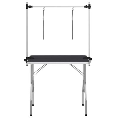 vidaXL Table de toilletage Acier inoxydable