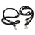Beeztees Hundeleine Leder, verstellbar schwarz Beeztees Hundeleine Leder, verstellbar schwarz