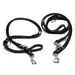 Beeztees Hundeleine Leder, verstellbar schwarz