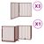 80x90x2 cm - Marron
