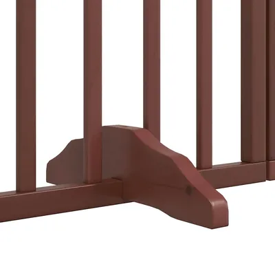 vidaXL - Barrière pour chien - Pliable 12 panneaux bois