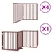 vidaXL - Barrière pour chien - Pliable 12 panneaux bois