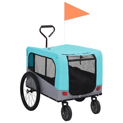 vidaXL remorque de vélo pour animaux de compagnie Tissu